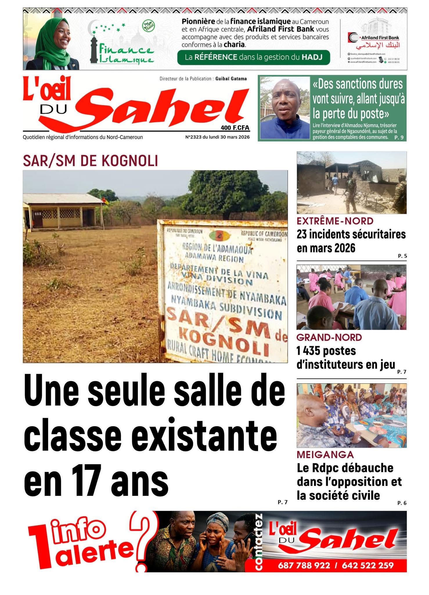L’ŒIL DU SAHEL N°2323
