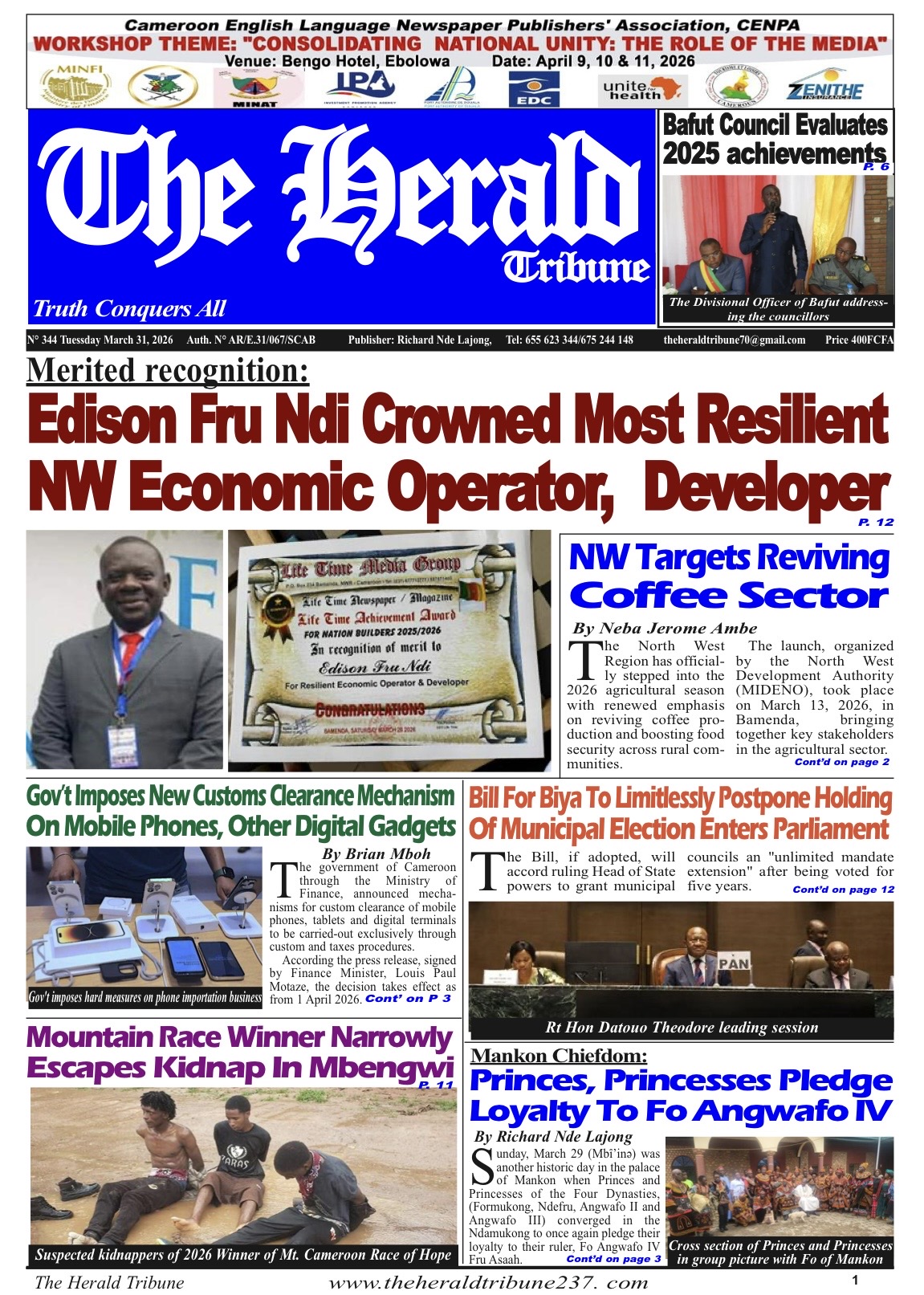 THE HERALD TRIBUNE N°344