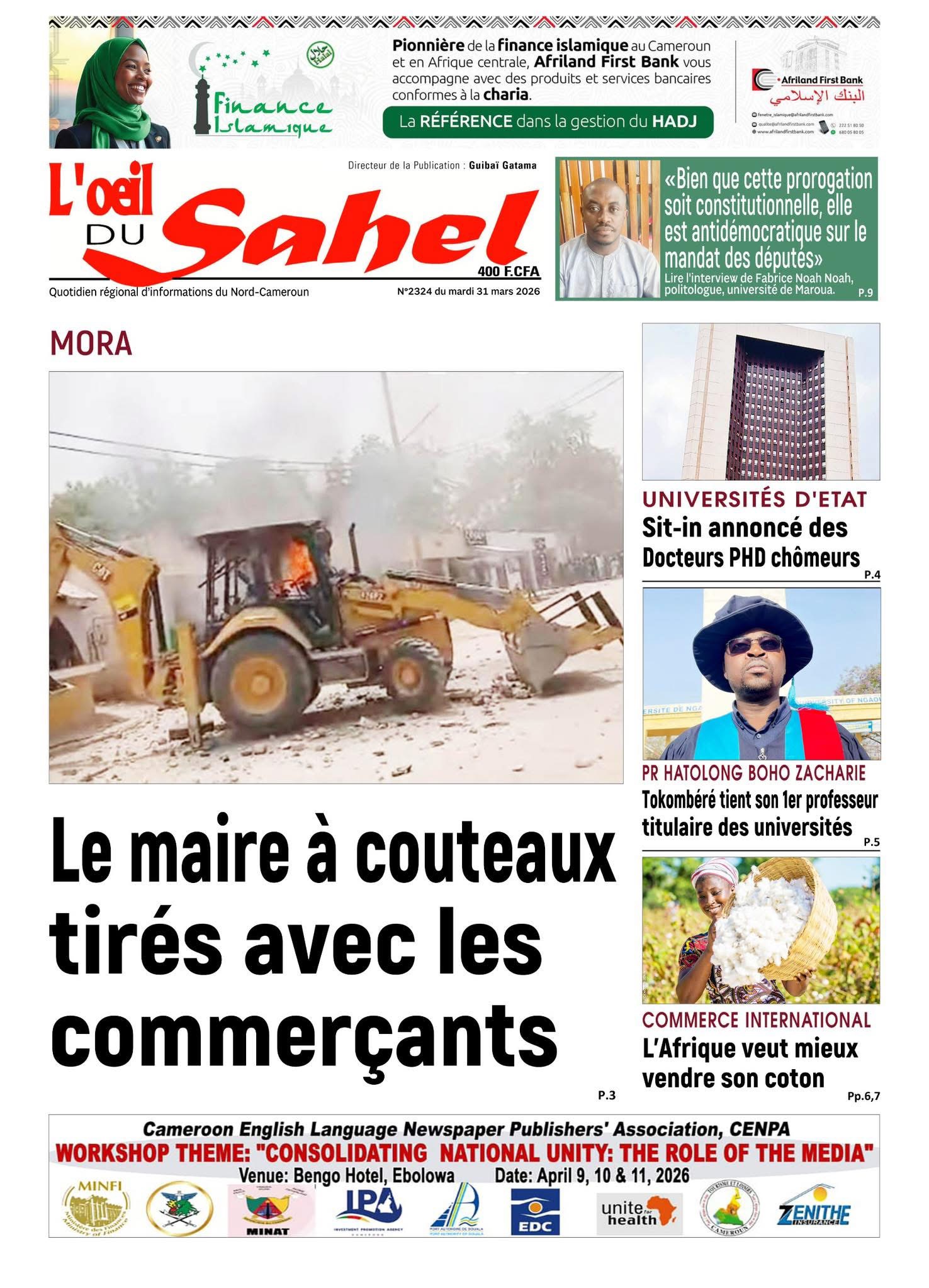 L’ŒIL DU SAHEL N°2324