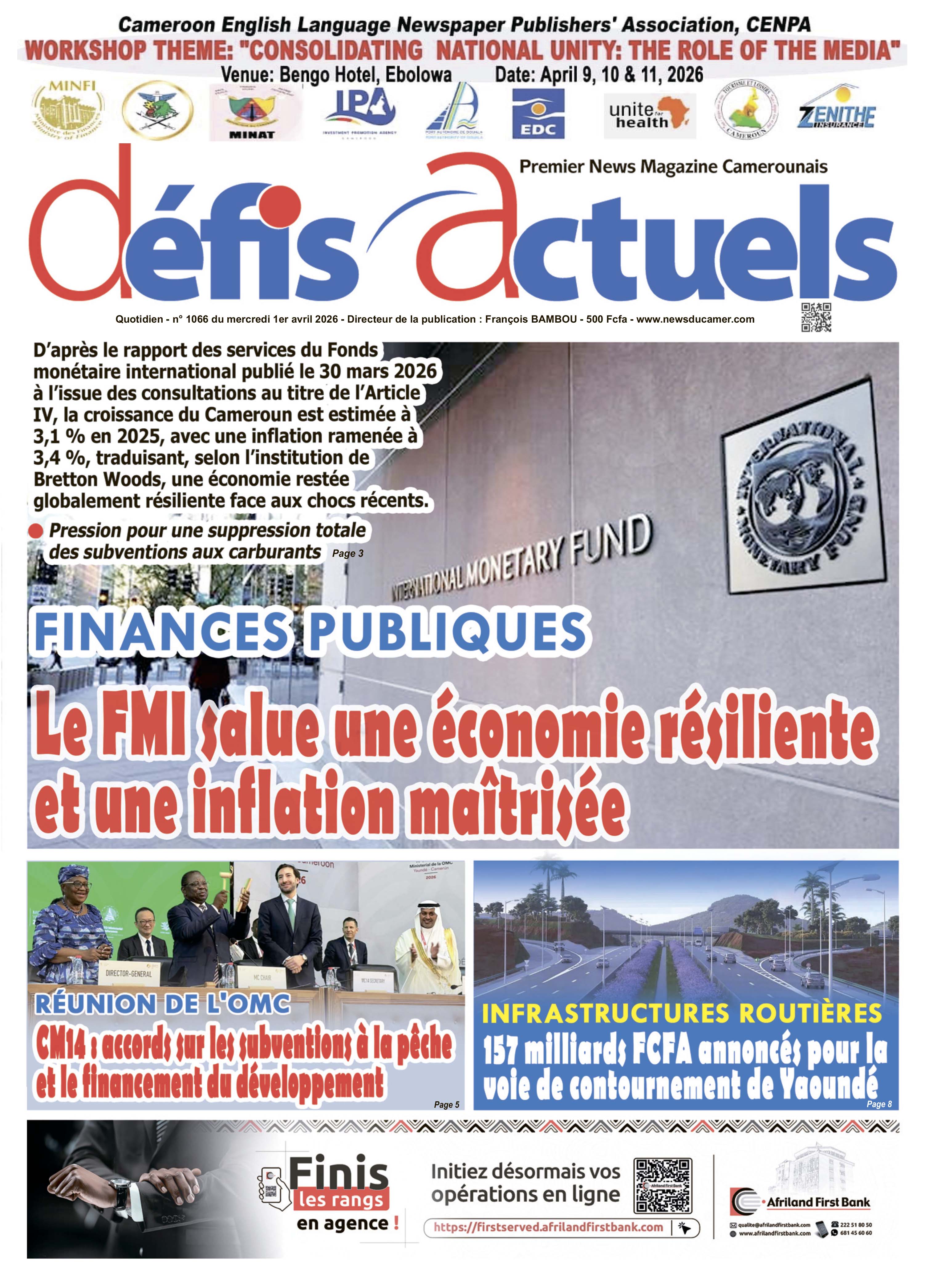 DÉFIS ACTUELS N°1066