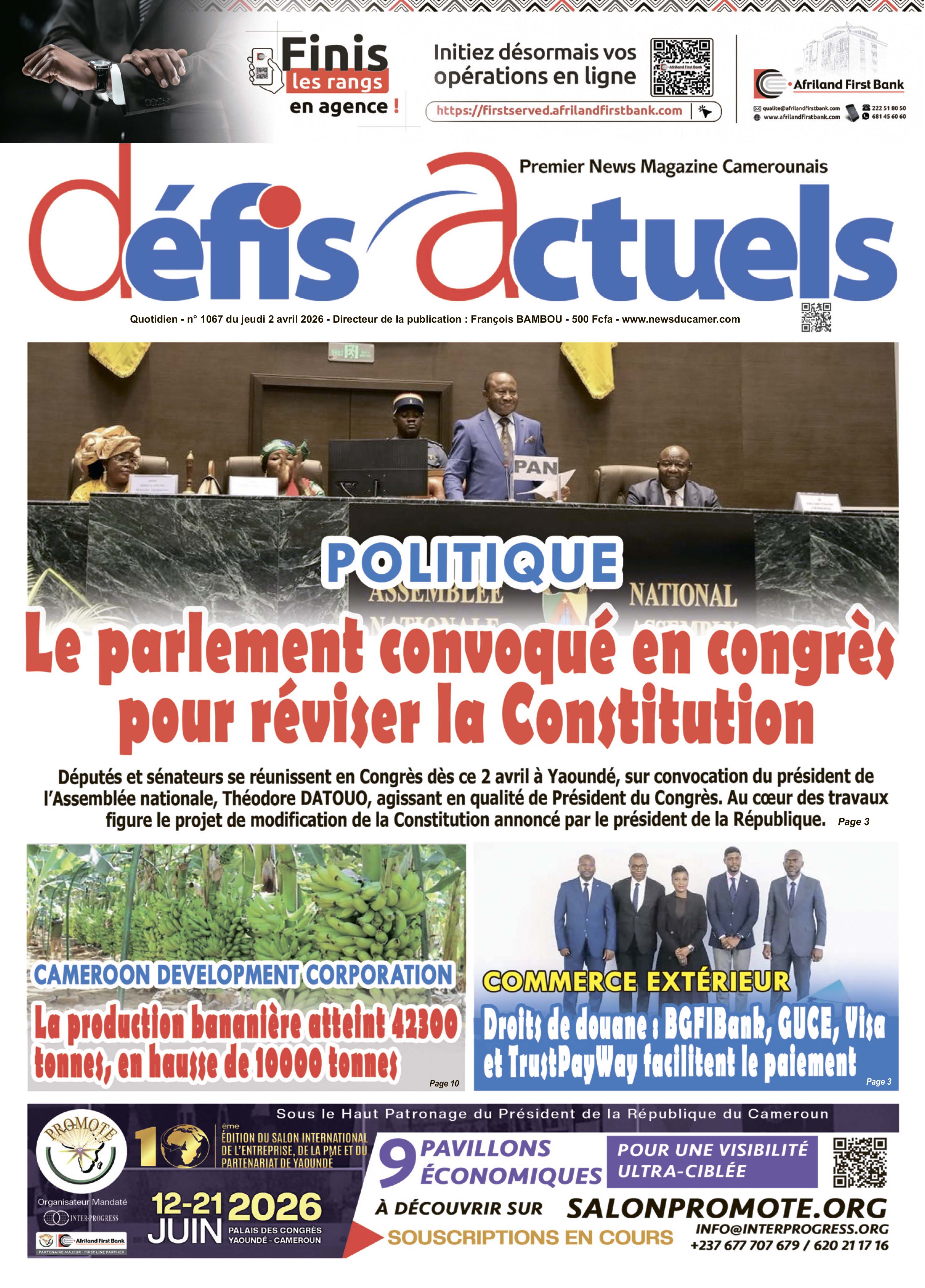 DÉFIS ACTUELS N°1067