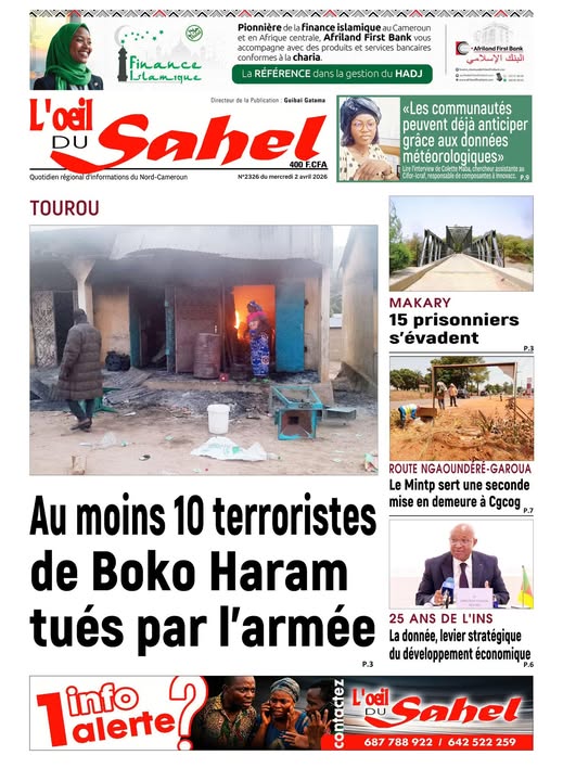 L’ŒIL DU SAHEL N°2326