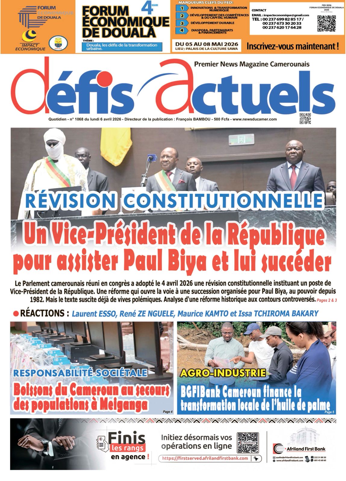 DÉFIS ACTUELS N°1068