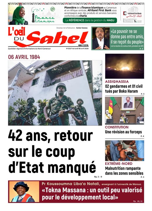 L’ŒIL DU SAHEL N°2327