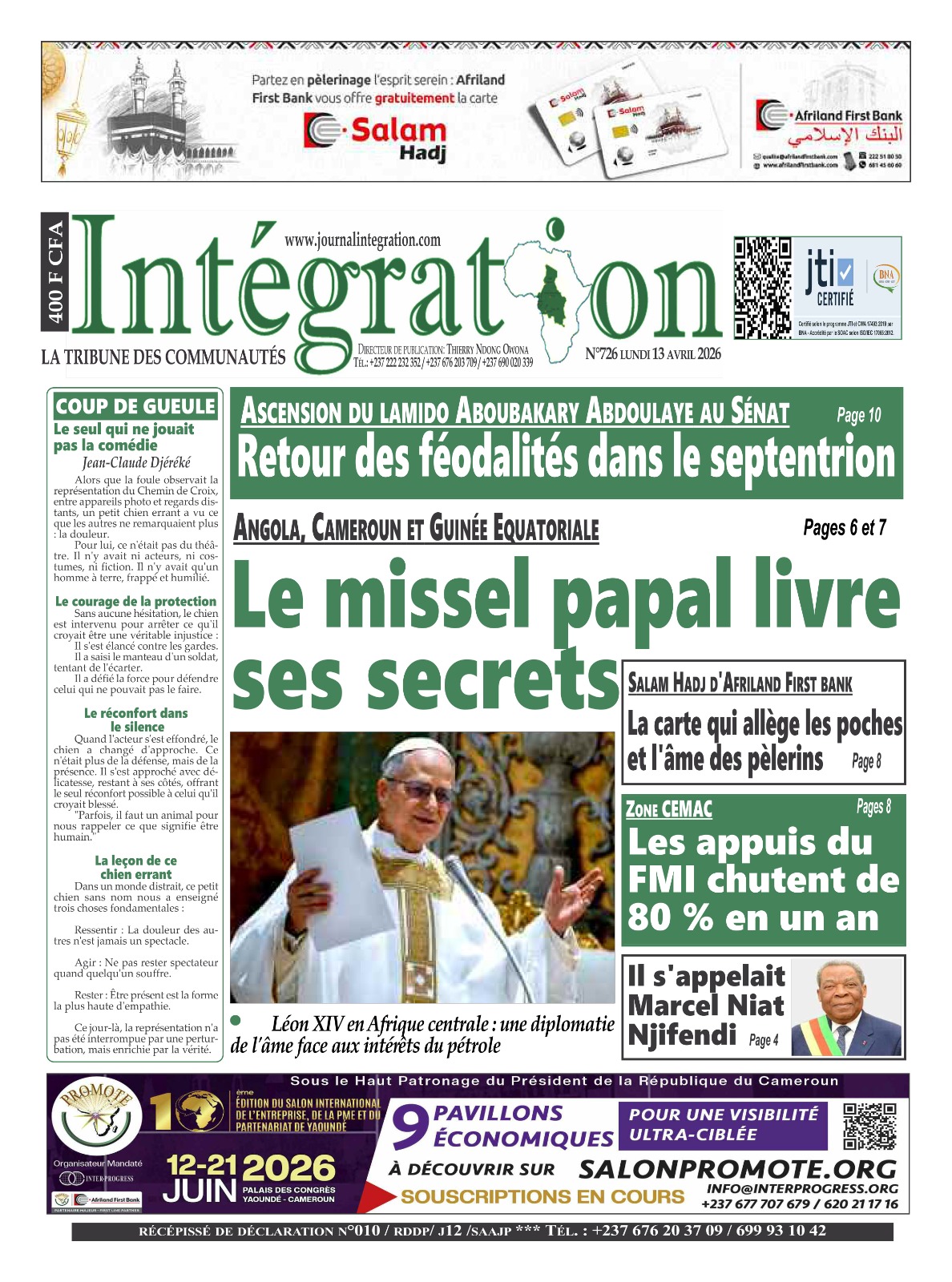 INTÉGRATION N°726