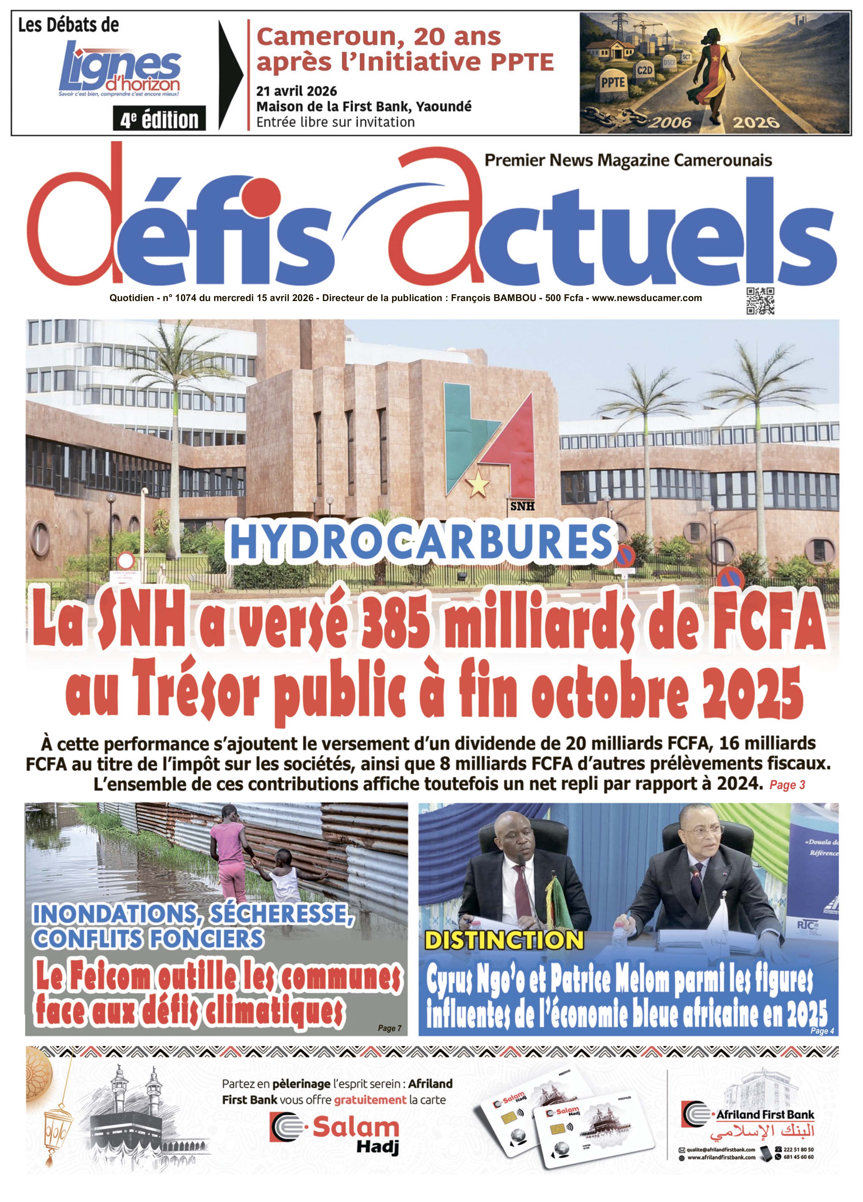 DÉFIS ACTUELS N°1074
