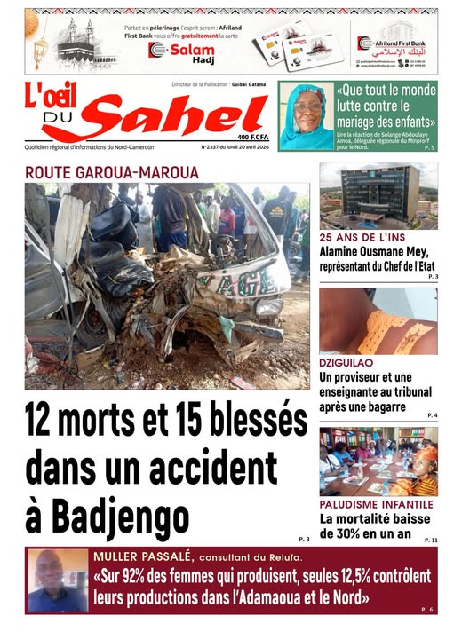 L’ŒIL DU SAHEL N°2337