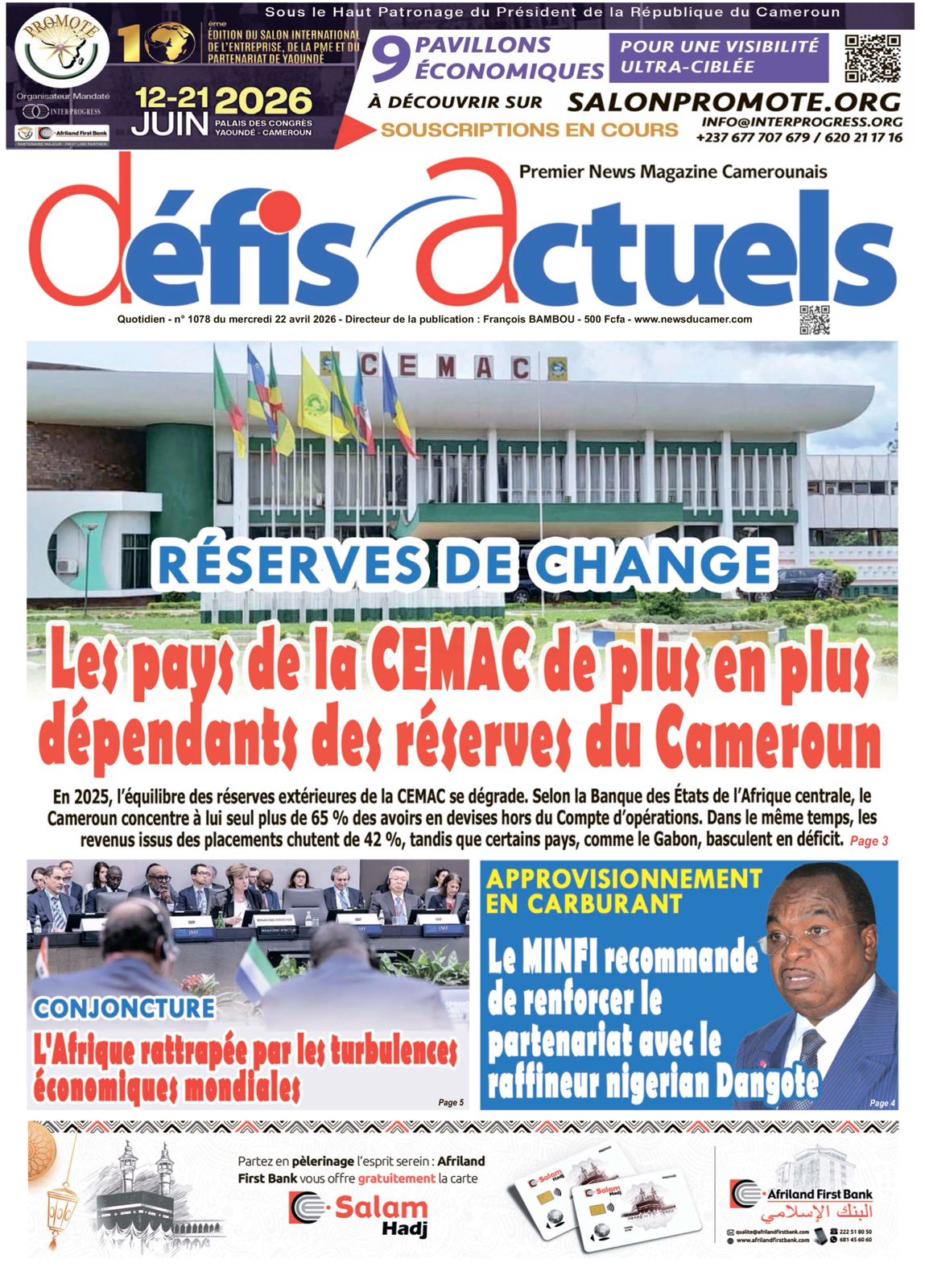 DÉFIS ACTUELS N°1078