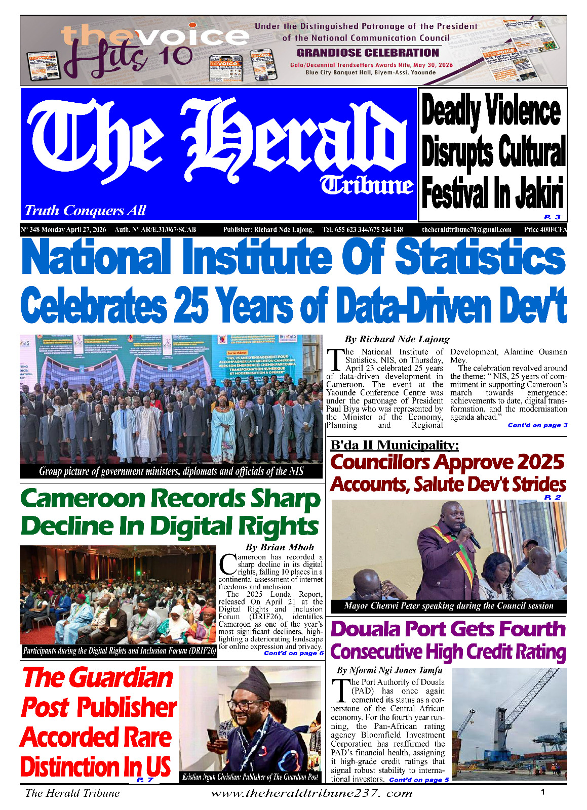 The Herald Tribune N°348