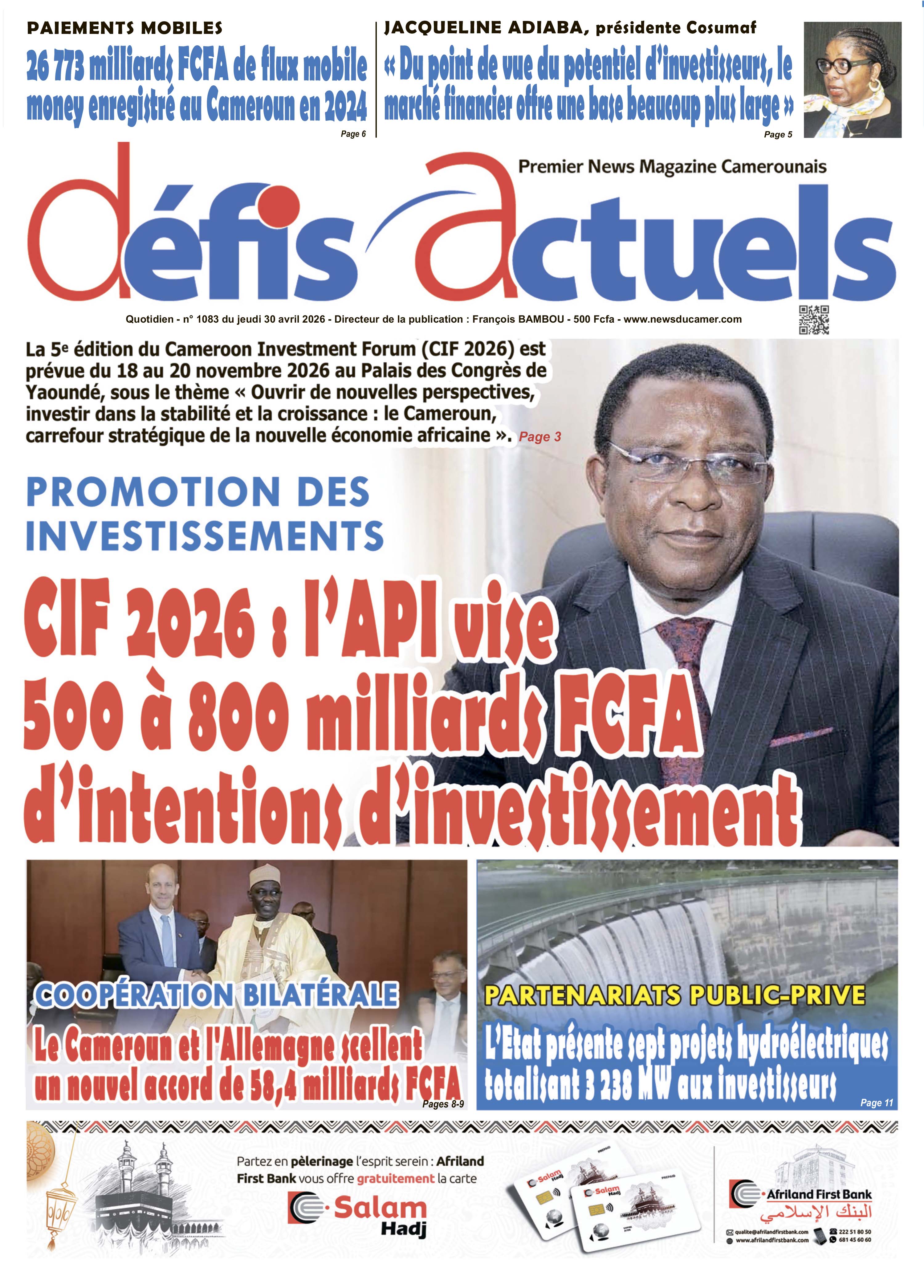 DÉFIS ACTUELS N°1083 