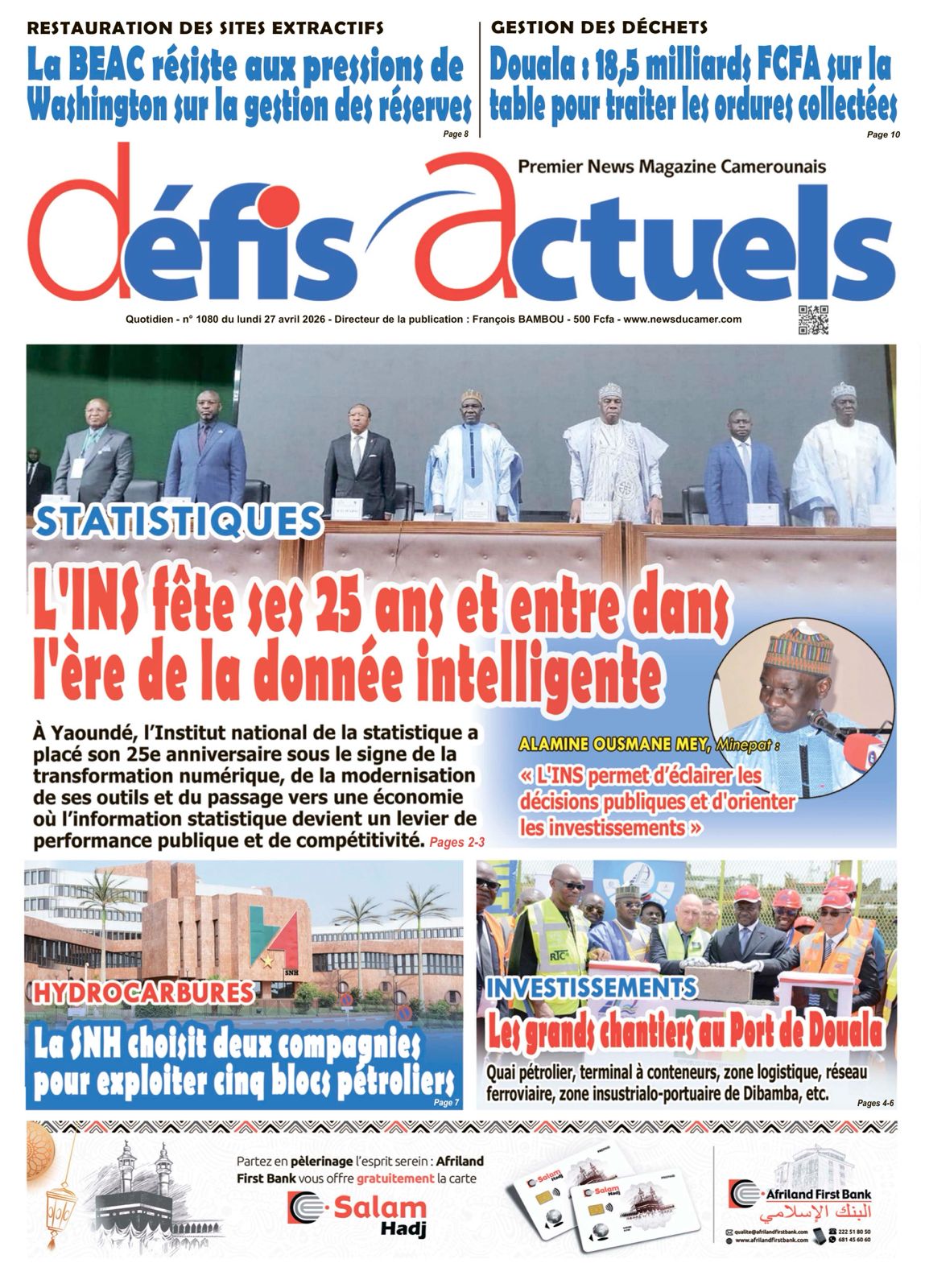 DÉFIS ACTUELS N°1084