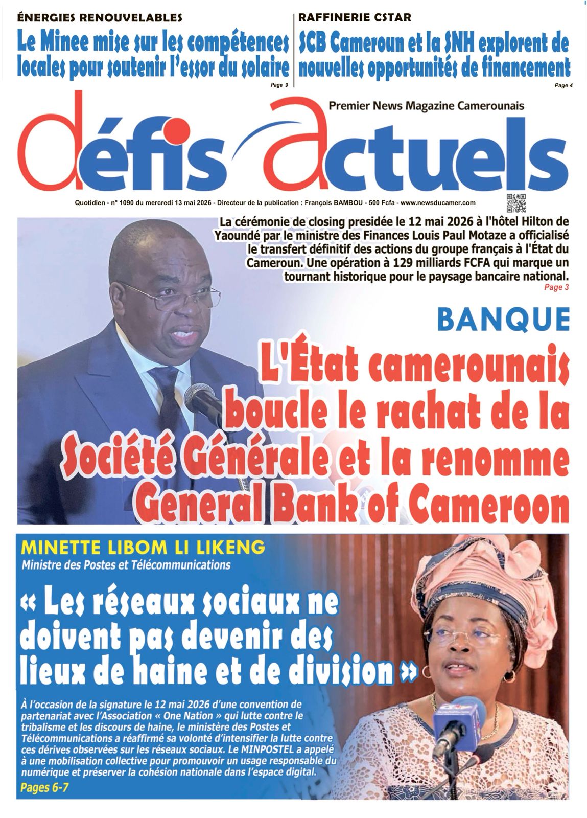 DÉFIS ACTUELS N°1090