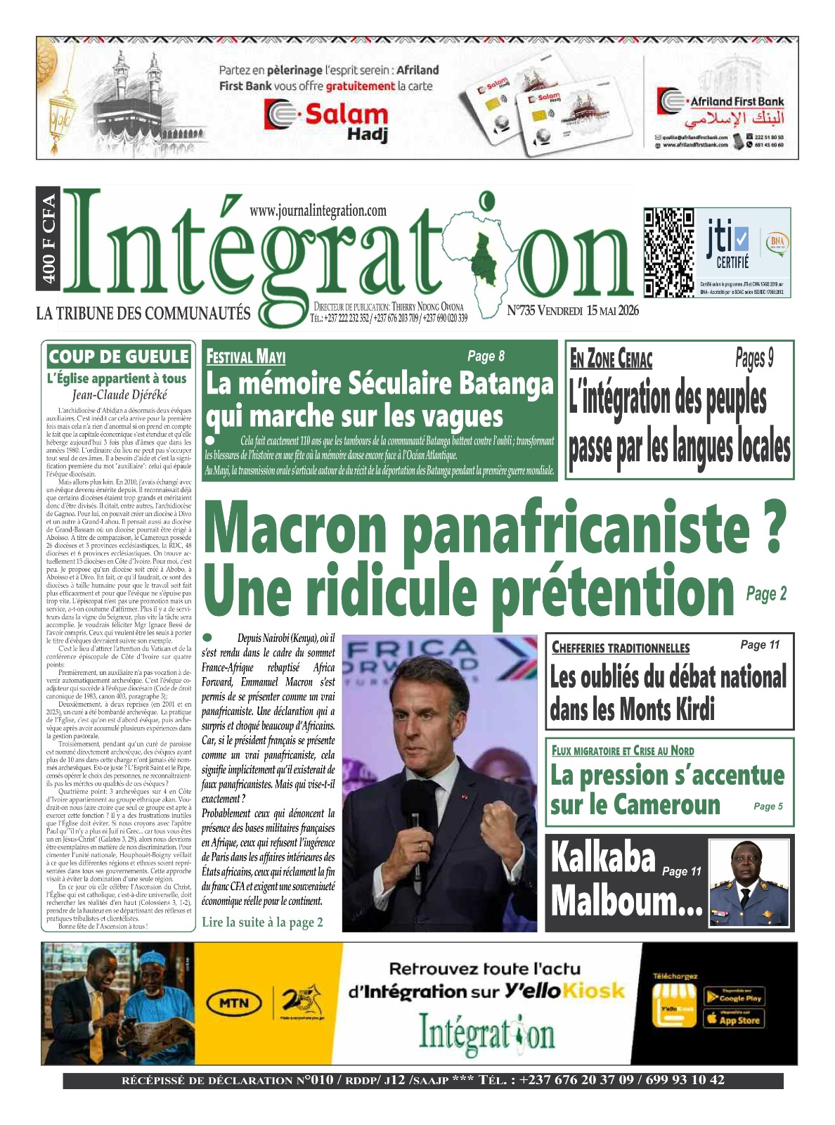 INTÉGRATION N°735