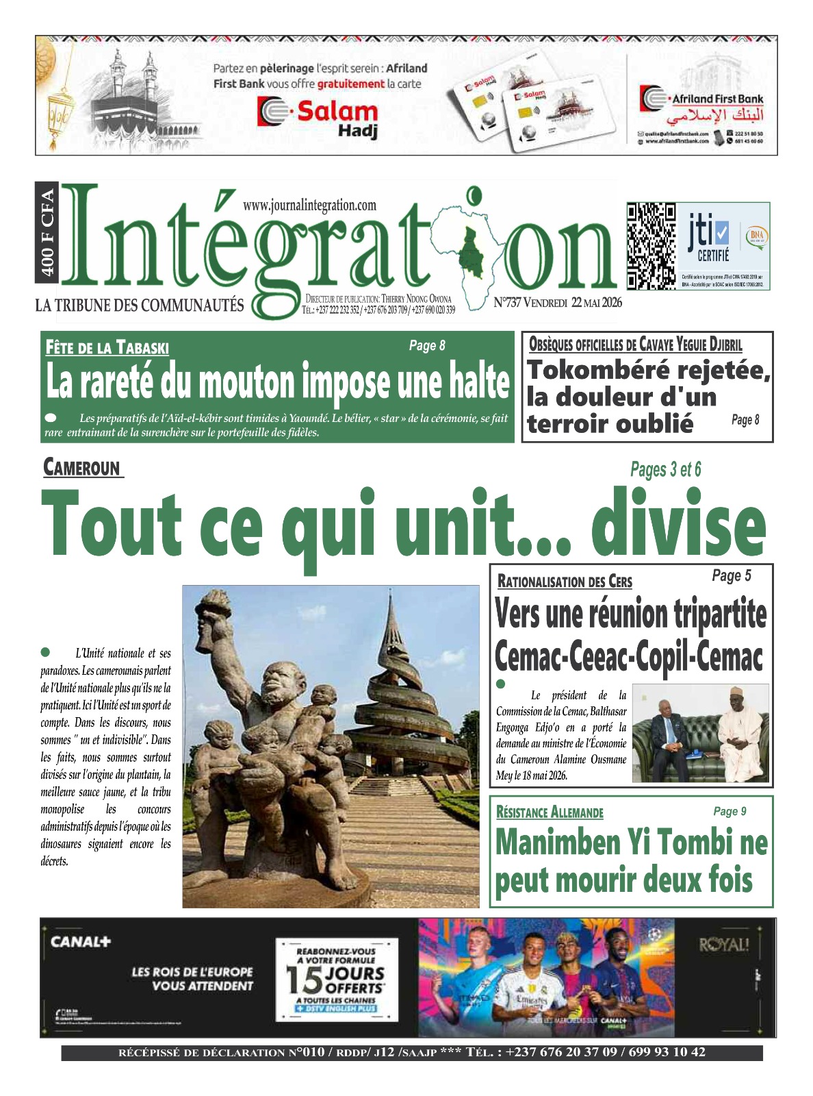 INTÉGRATION N°737