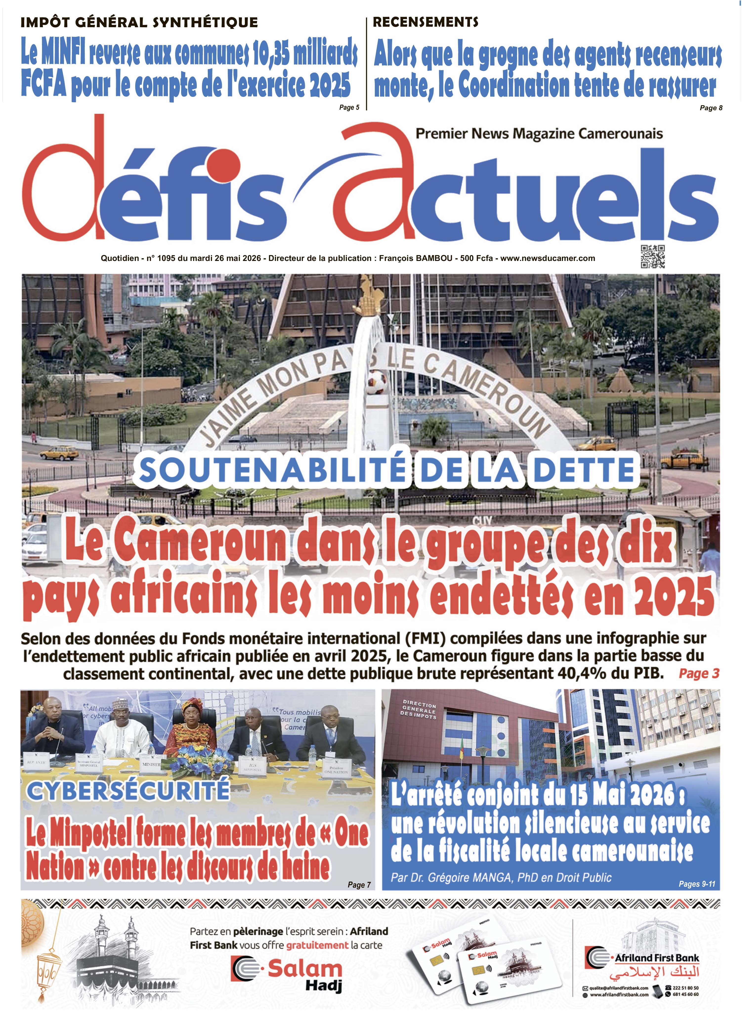 DÉFIS ACTUELS N°1095