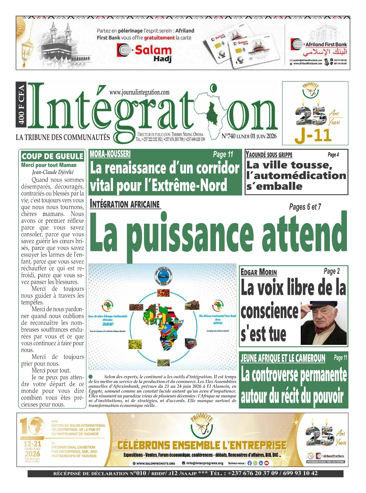 INTÉGRATION N°740