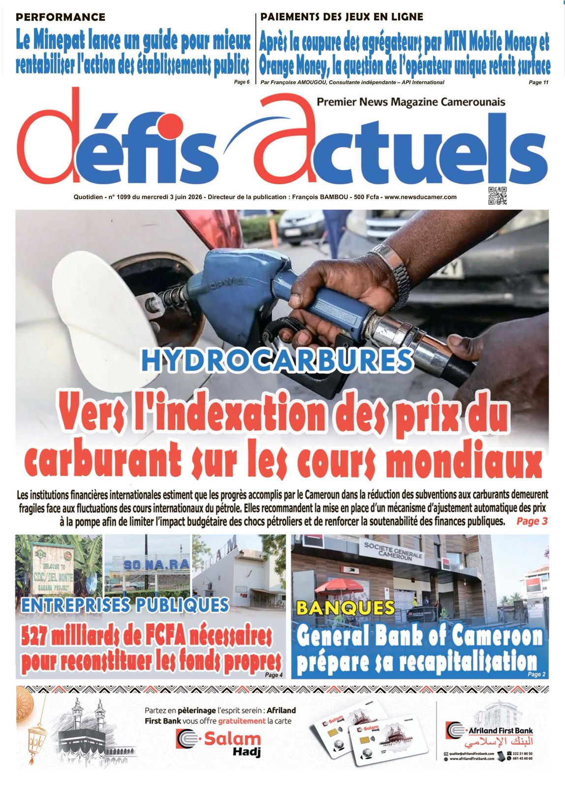 DÉFIS ACTUELS N°1099