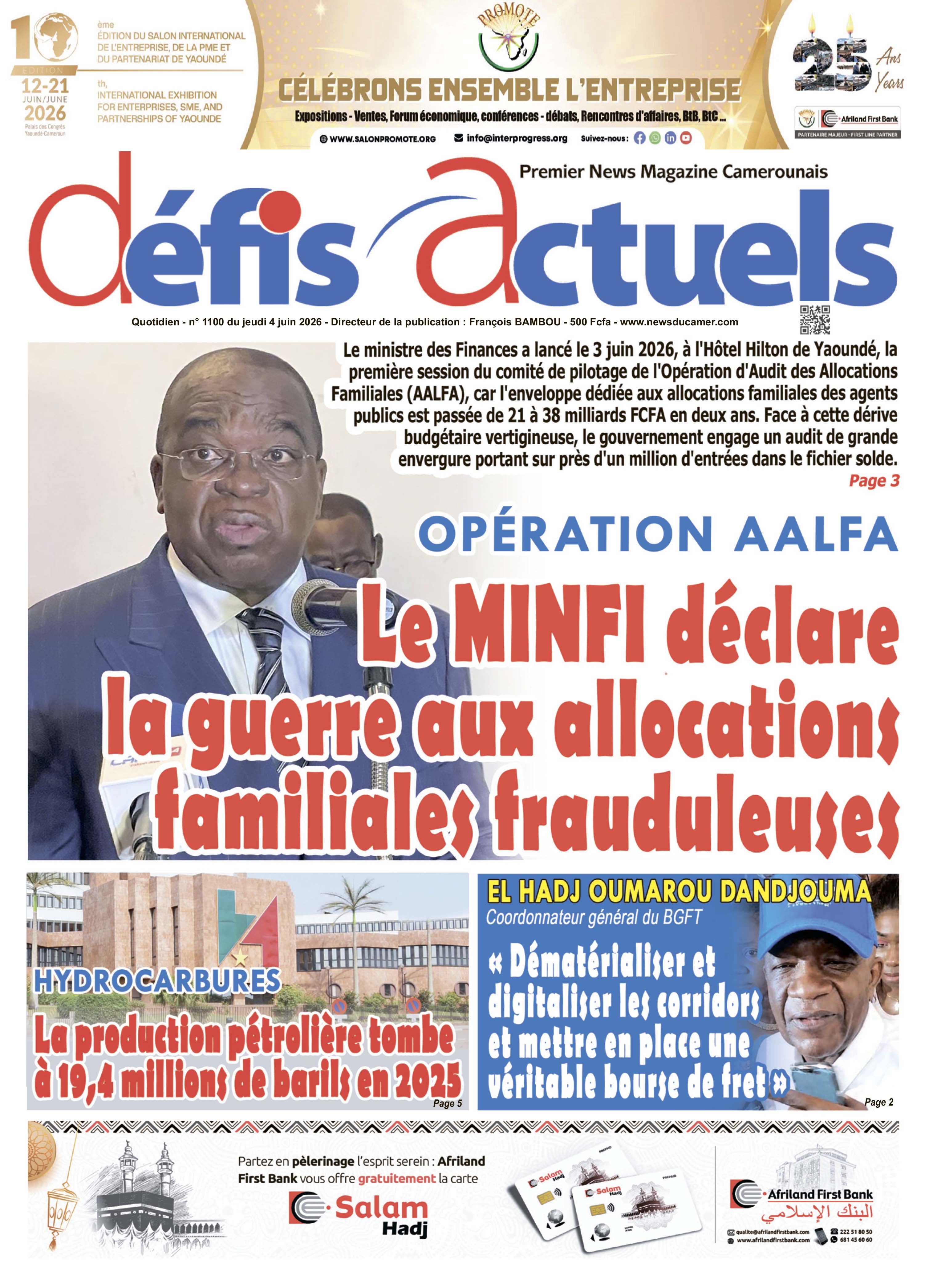 DÉFIS ACTUELS N°1100