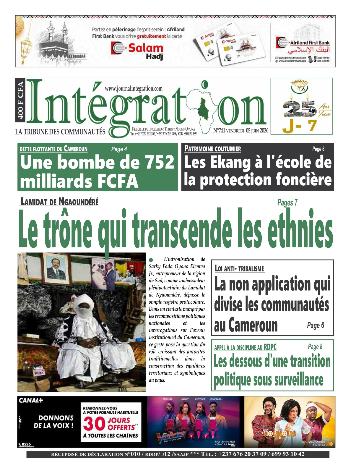 INTÉGRATION N°741