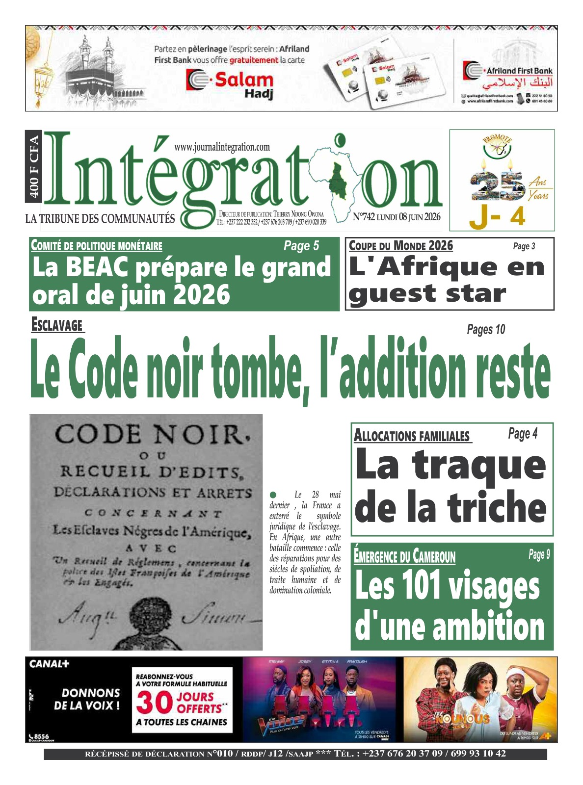 INTÉGRATION N°742