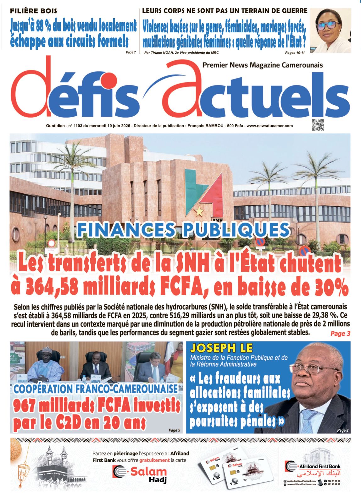 DÉFIS ACTUELS N°1103