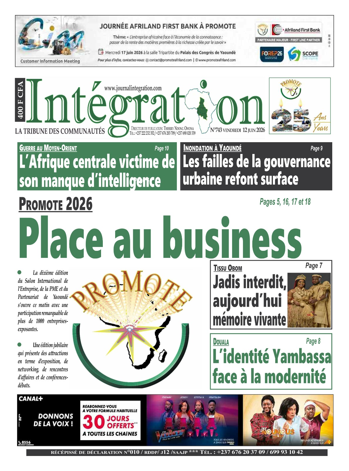 INTÉGRATION N°743
