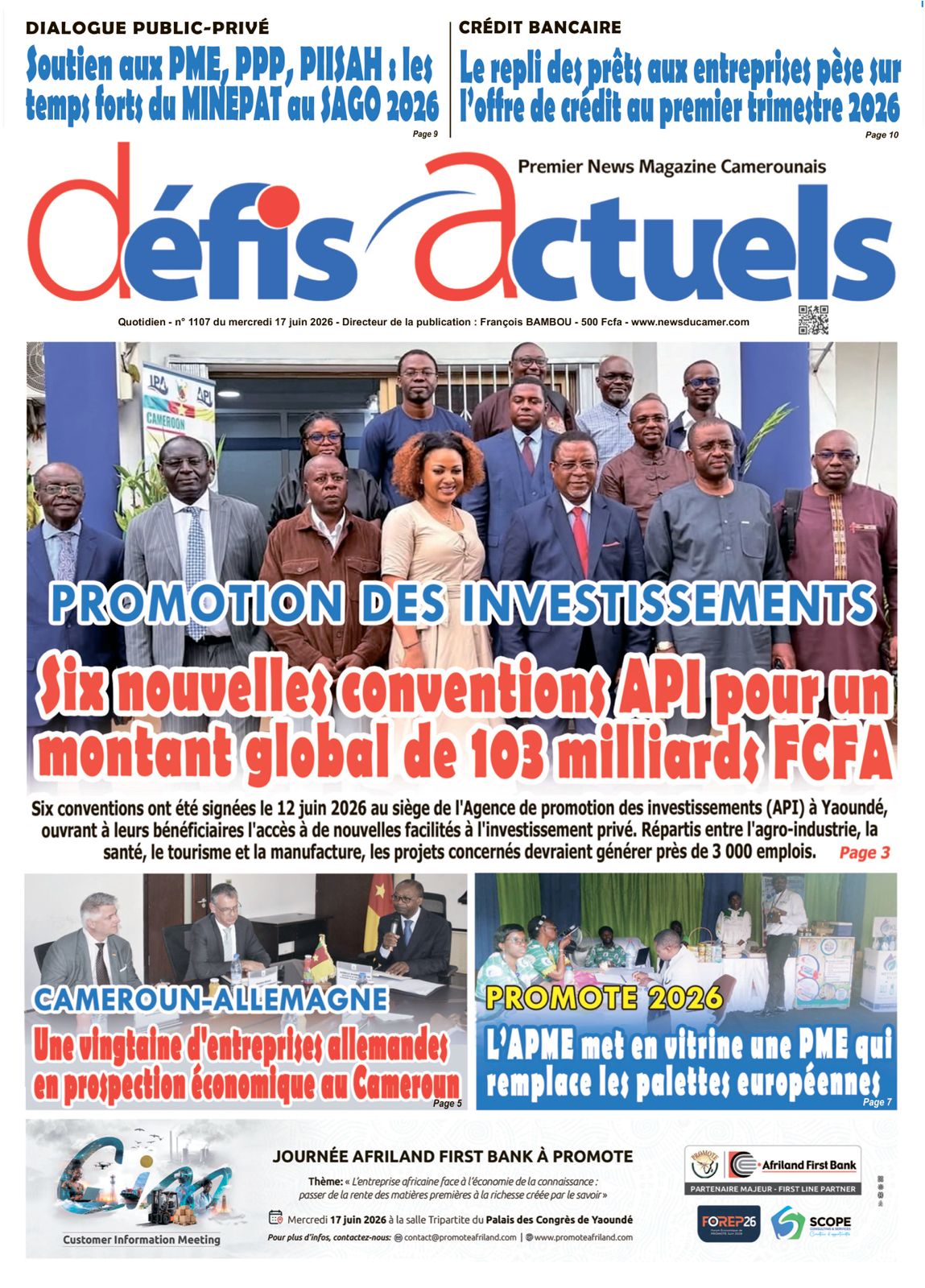DÉFIS ACTUELS N°1107