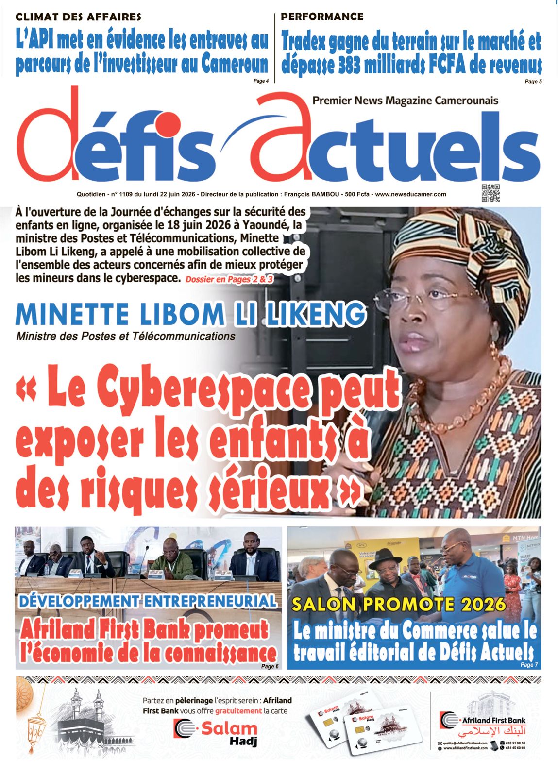 DÉFIS ACTUELS N°1109