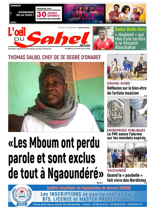 L’ŒIL DU SAHEL N°2380
