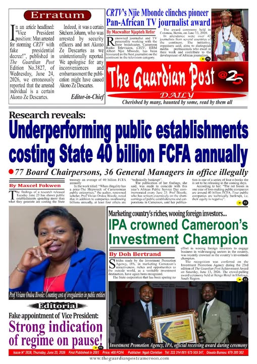 THE GUARDIAN POST N°3828