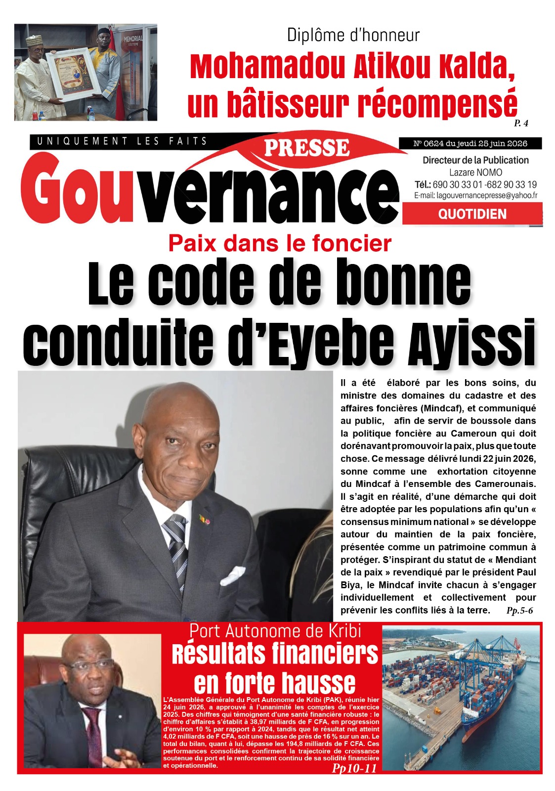 GOUVERNANCE PRESSE N°624