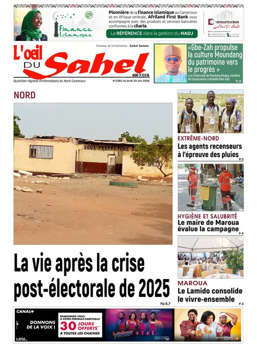 L’ŒIL DU SAHEL N°2381