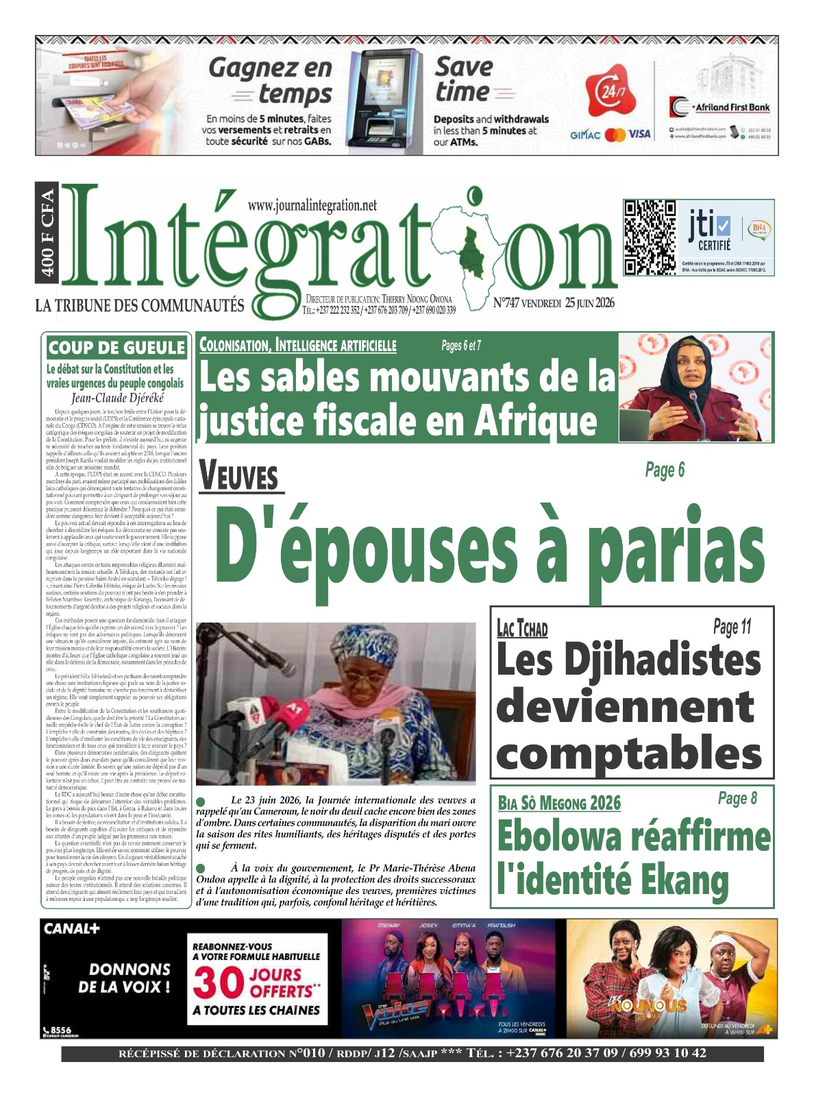 INTÉGRATION N°747