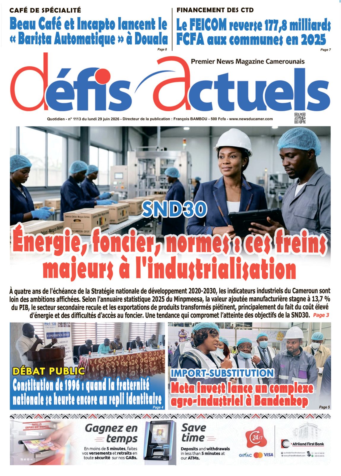 DÉFIS ACTUELS N°1113