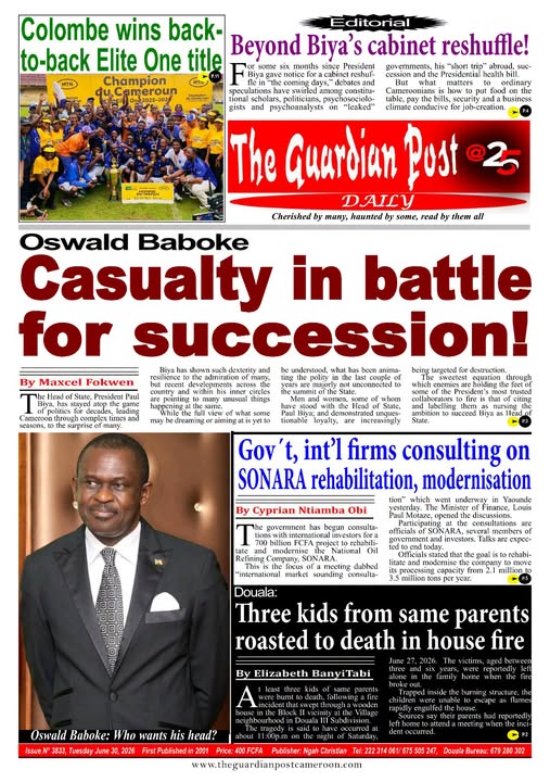 THE GUARDIAN POST N°3833