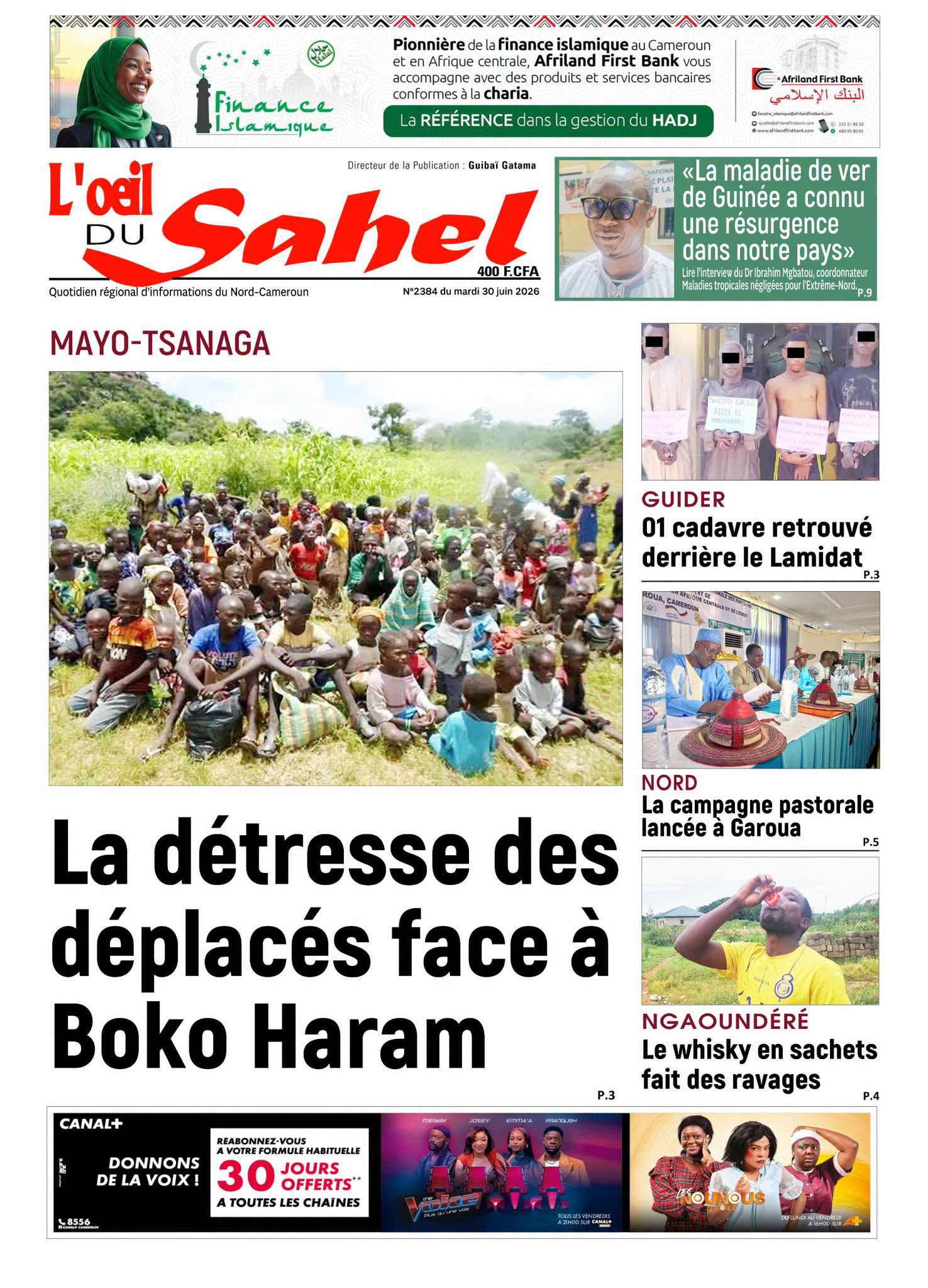 L’ŒIL DU SAHEL N°2384