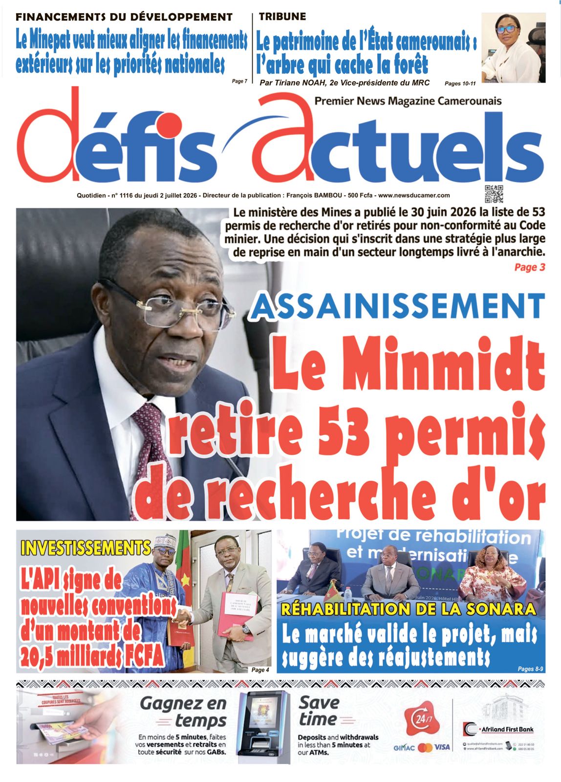 DÉFIS ACTUELS N°1116
