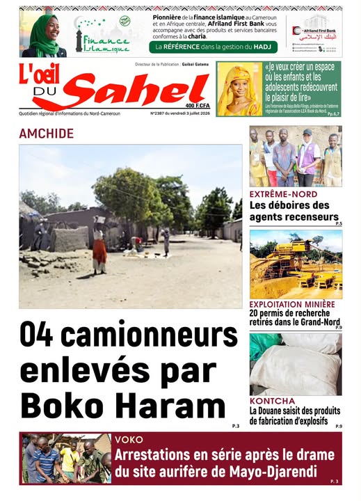 L’ŒIL DU SAHEL N°2387