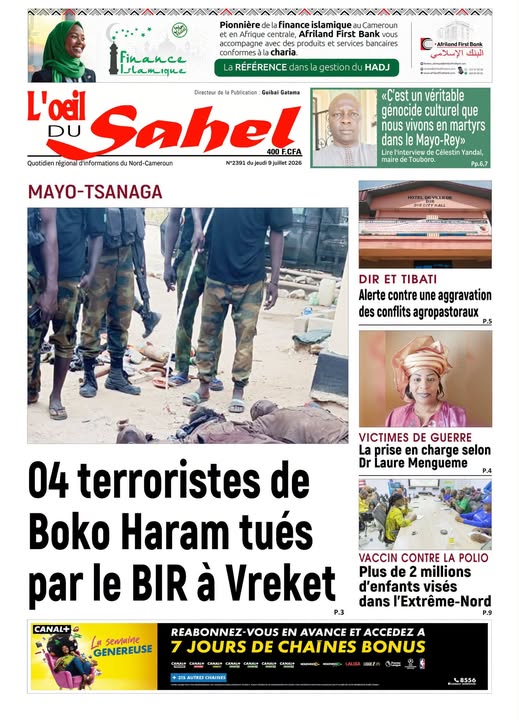 L’ŒIL DU SAHEL N°2391