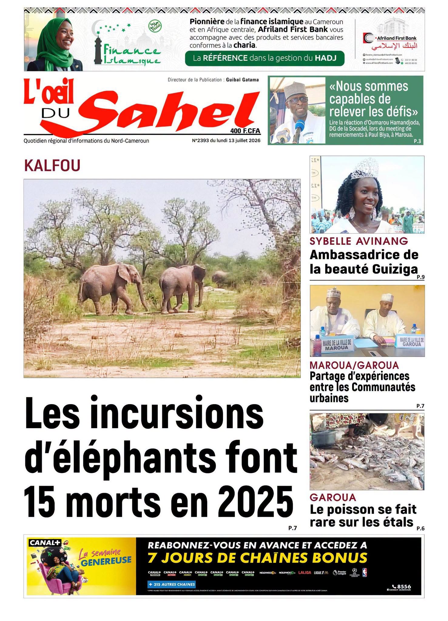 L’ŒIL DU SAHEL N°2393