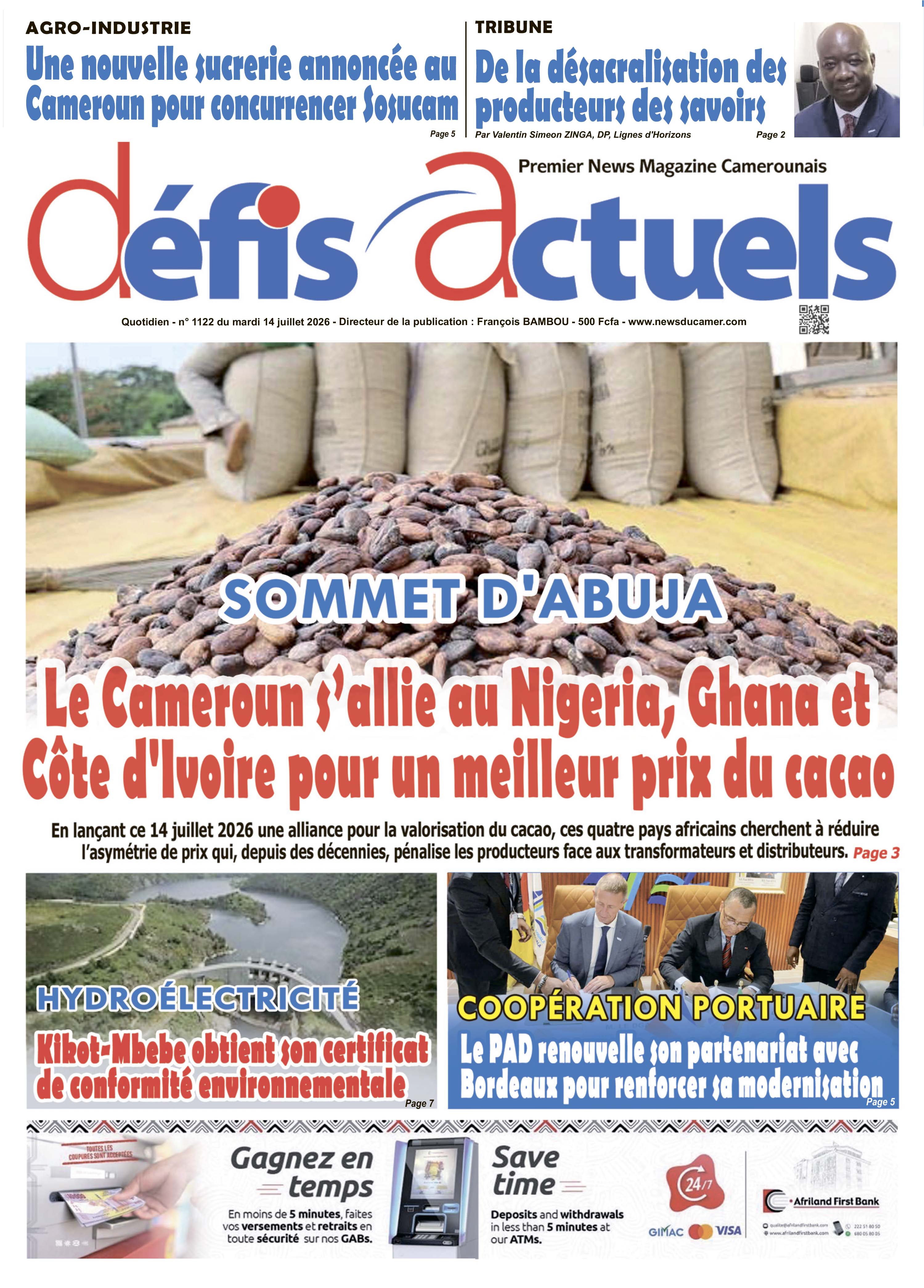 DÉFIS ACTUELS N°1122