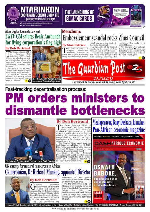 THE GUARDIAN POST N°3847