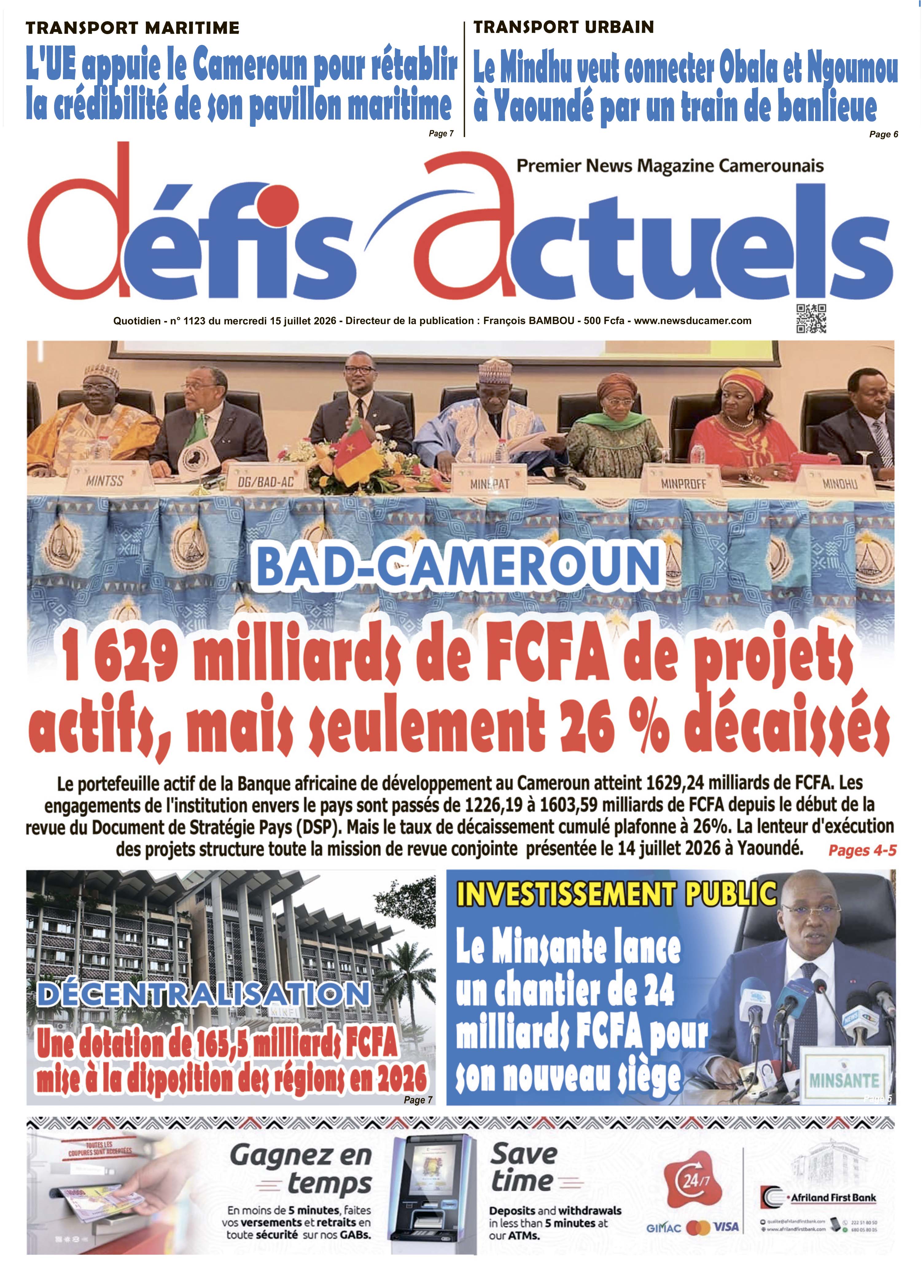 DÉFIS ACTUELS N°1123