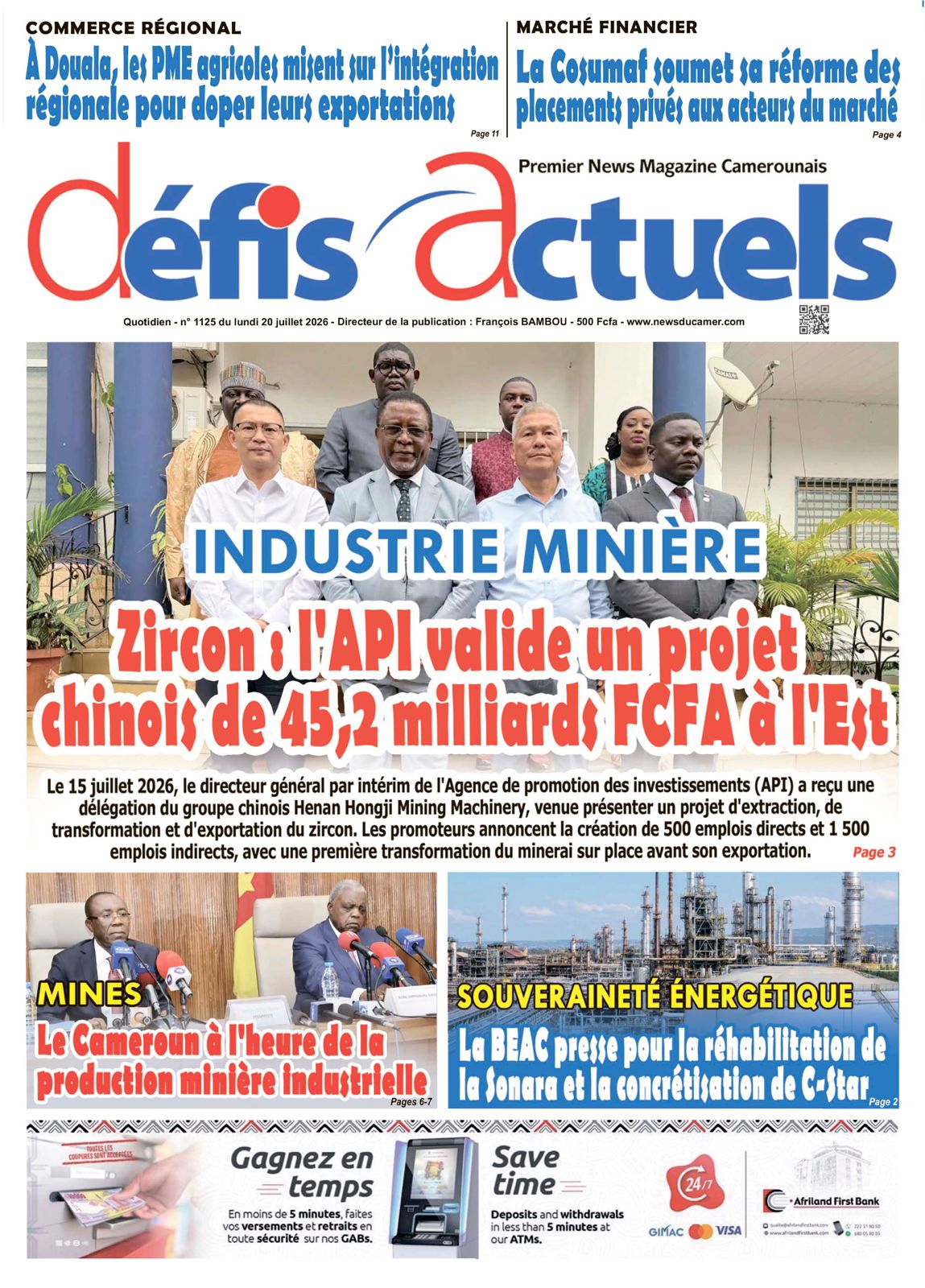 DÉFIS ACTUELS N°1125