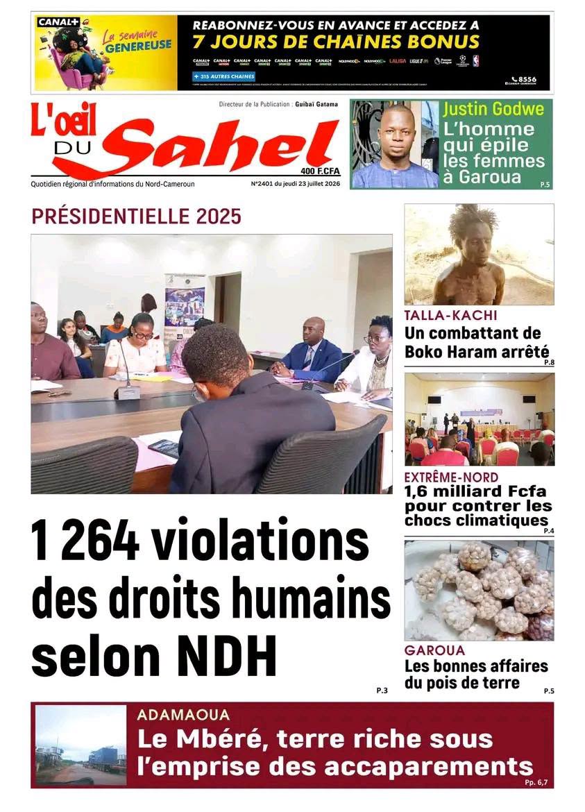 L’ŒIL DU SAHEL N°2401