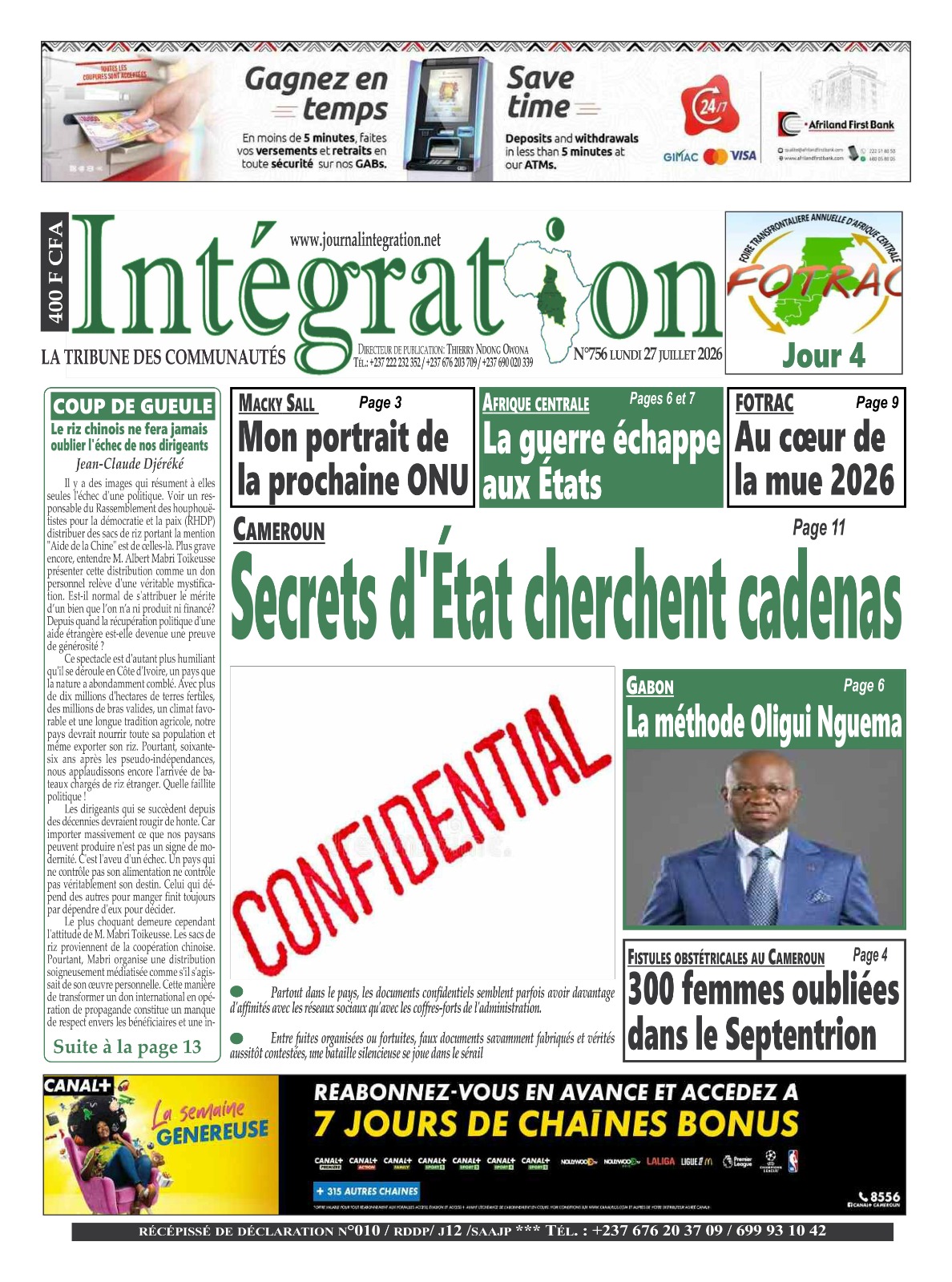INTÉGRATION N°756