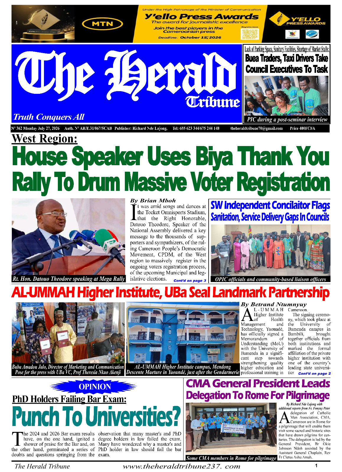 The Herald Tribune N°362