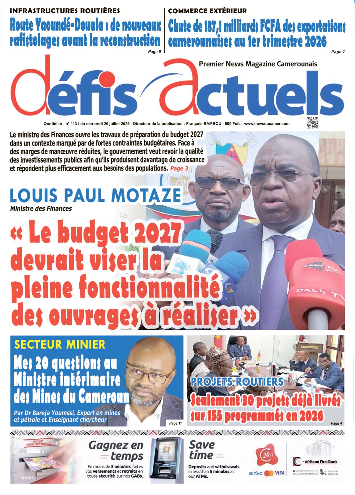 DÉFIS ACTUELS N°1131