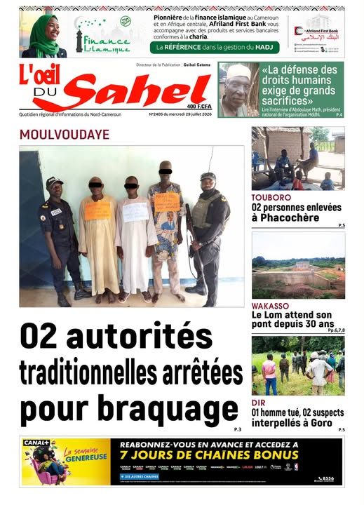 L’ŒIL DU SAHEL N°2405