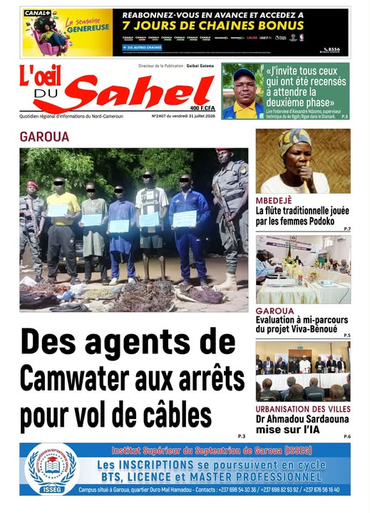 L’ŒIL DU SAHEL N°2407